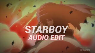 Starboy  Slowed amp Reverb   The Weeknd  Edit Audio [upl. by Winnie]