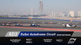 2024 Formula 4 UAE Championship Round 3 Race 1 [upl. by Lirrehs]