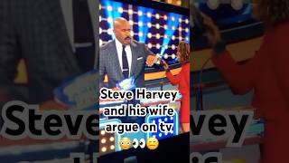 STEVE HARVEY ARGUE WITH HIS WIFE ON FAMILY FEUD😳👀 SteveHarvey familyfeud [upl. by Nylzaj]