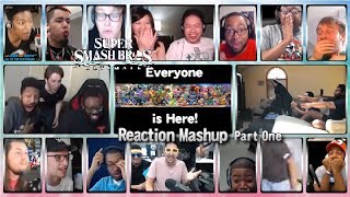 Super Smash Bros Ultimate  Everyone is Here PART ONE 50th Reaction Mashup Special [upl. by Brigida]