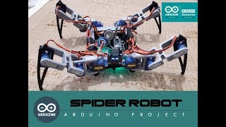 Arduino Spider robot Quadruped [upl. by Petuu]