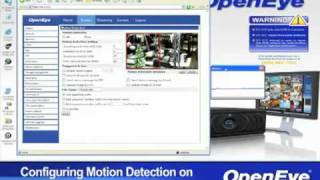 How do I configure motion detection on OpenEye network cameras [upl. by Lev]