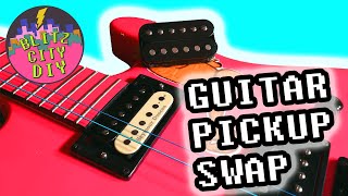 Upgrading My Cheap Guitar to a Seymour Duncan Pickup [upl. by Namharludba]