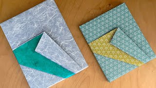 Gift Wrapping Idea for Books amp Flat items Japanese style [upl. by Soisinoid629]