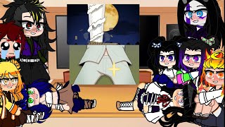 kny gache Club tanjiro x harem react to demon slayer animation [upl. by Ellimaj]