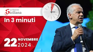 “IN TRE MINUTI” NOTIZIARIO DEL 22 NOVEMBRE 2024 [upl. by Aiehtela]