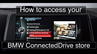 How to access your BMW Connected Drive Store in iDrive Houston Texas [upl. by Halilahk]