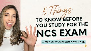 5 Things you Should Know Before you Start Studying for the Neurologic Clinical Specialist NCS Exam [upl. by Felita]