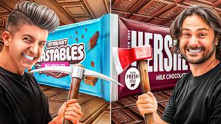 100 Layers of FEASTABLES vs HERSHEY’S [upl. by Lynnet346]