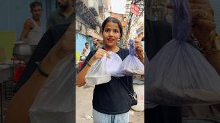 Trying Every Street Food In Old Delhi 😱 Buying Unlimited Street Food Challenge shorts ashortaday [upl. by Garin343]