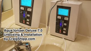 Aqua Ionizer Deluxe 7 0 Water Ionizer unboxing and setup [upl. by Meisel]