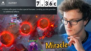 Miracle First INVOKER GAME in 736 PATCH [upl. by Tabbie]