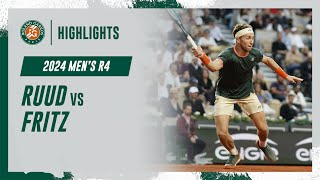 Ruud vs Fritz Round 4 Highlights  RolandGarros 2024 [upl. by Godfrey604]