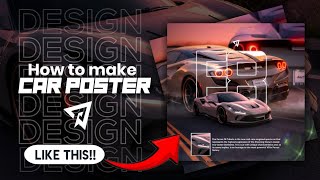 How to make a car poster design on Photoshop Touch Mobile [upl. by Eiroc]