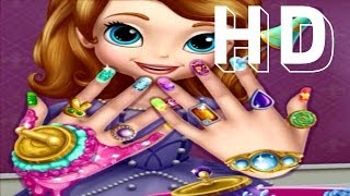 Sofia the First Nail Spa Princess Cute Video Game [upl. by Kosaka]