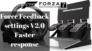 Steering wheel settings V 20  Thrustmaster T500RS for Forza Motorsport 7 [upl. by Manas]