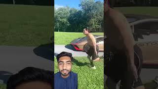 Most Dangerous Race  Man VS Lemberghini Car Machine shorts viralvideo trending [upl. by Orfurd110]