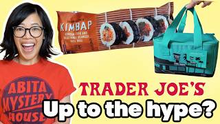 Trader Joes Mini Insulated Lunch Bag amp Kimbap [upl. by Enytnoel]