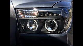 Spyder headlights on a 2008 Toyota Tundra Crewmax [upl. by Tarsuss73]