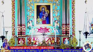 18 JULY 2024  0530PM  LIVE HOLY MASS  വിശുദ്ധ കുർബാന  VALLARPADAM SHRINE BASILICA [upl. by Kenlay]