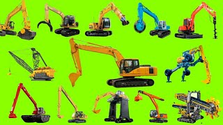 Excavator heavy equipment  Standar Excavator Crusher Excavator Grapple Excvator Rock Wheel [upl. by Nylkoorb395]