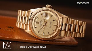 Rolex 1803 Presidential DayDate History  Inside Watches Bobs Watches [upl. by Siekram]