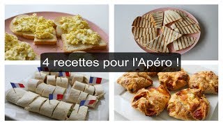 4 idées recettes faciles dAPERO DINATOIRE [upl. by Inerney386]