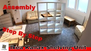 How To Put An Ikea Kallax Shelving Unit Together Step By Step [upl. by Llerrot751]