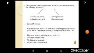 Allotment of Shares Part 1 [upl. by Nosnar]