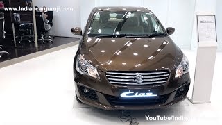 Maruti Ciaz 2018 Top Model Alpha ReviewInteriorExterior and Features  Ciaz Brown Colour [upl. by Hester]