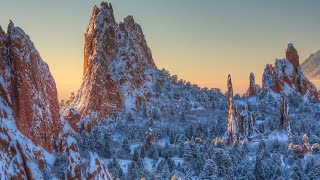 Winter Garden of the Gods Extended DJI Mavic Air 2 [upl. by Ibed436]