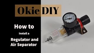 Air Compressor Regulator and Air Separator Install [upl. by Allister]