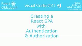 Create a React Single Page App with OIDC Authentication and Authorization [upl. by Nipha]