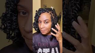 SHORT PASSION TWISTS OVER LOCS hairtutorial protectivestyles hair [upl. by Martie887]