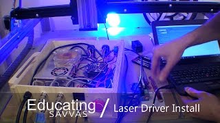 Installing Laser Driver Board into CNC Controller Box  GRBL  Part 2 [upl. by Neitsirk]