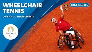 Wheelchair Tennis Highlights  Paris 2024 Paralympic Games ❤️💙💚 [upl. by Janey]