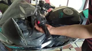 How to change Handle bar on R15 R15 handlebar clipon hsh [upl. by Airlia]