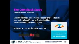 Webinar om Comebackstudien en klinisk studie på fekaltransplantasjon ved UiT [upl. by Noram]