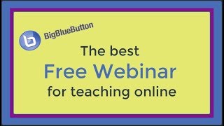 The best free webinar for teaching online The big blue button [upl. by Sanborne]