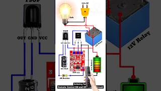 IR remote control circuit  220V remote control switch diy shorts [upl. by Ynobe]