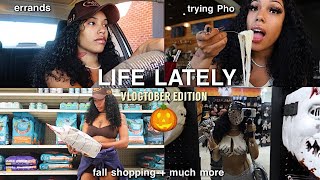 LIFE LATELY ♡  VLOGTOBER   cooking errands  fall shopping  eating out  more  ChesaTheBrat [upl. by Eelatsyrc607]