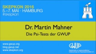 Die PsiTests der GWUP Dr Martin Mahner  Skepkon 2016 [upl. by Rudich]