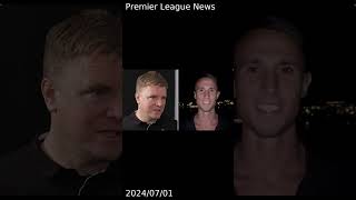 Howe reacts to Vlachodimos signing as club release video message from new recruit [upl. by Nordine]