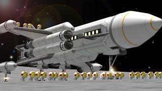 40seat Mun SSTO in KSP 11 [upl. by Elleiand967]