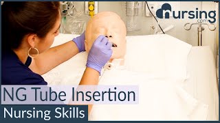 NG Nasogastric Tube Insertion Techniques Nursing Skills [upl. by Alvan]