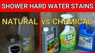 Remove Hard Water Stains in the Shower  Surprising Results  11 Cleaners Tested [upl. by Audra520]