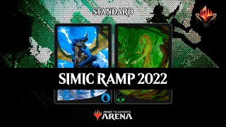 🔵🟢 covertgoblue vs MY SIMIC RAMP 2022  TOP 1200 MYTHIC MTG Arena [upl. by Ahsad]