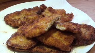 Austrian Style Pork Schnitzel  Step By Step [upl. by Web]