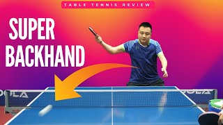 SUPER Backhand Against Backspin  Table Tennis Tutorial  Table Tennis Review [upl. by Aschim]