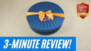 UNBOXING amp TASTING  VENCHI Luxury Italian Chocolates Hatbox Assortment 3 Minute Review amp Taste Test [upl. by Seleta493]